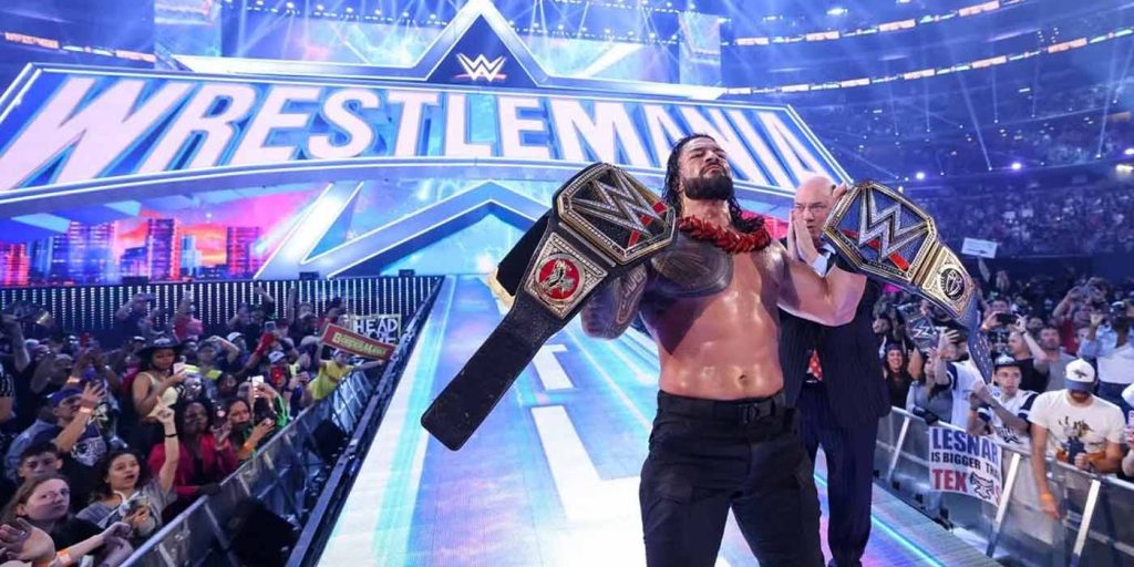 roman reigns 1000 days: Roman Reigns at WrestleMania 38